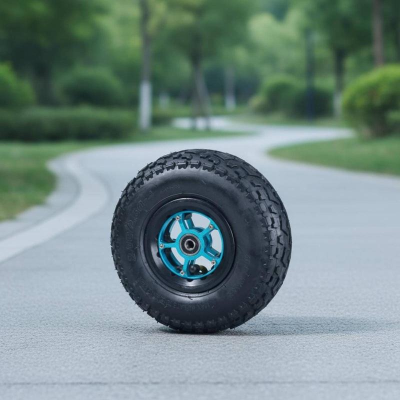 Inflatable Wheel 9-Inch Knobby Pattern Wheel Vehicle Part Heavy Duty Even Rolling