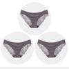 Women's Seamless Underwear Leopard Intimate Women Sexy Lace Black Floral Panties Seamless Panty 3 Pcs/set