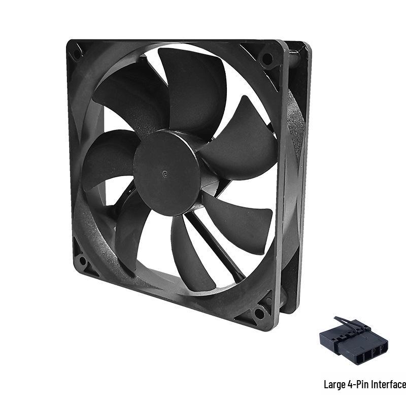 Silent LED 120mm 4-Pin Chassis Cooling Fan