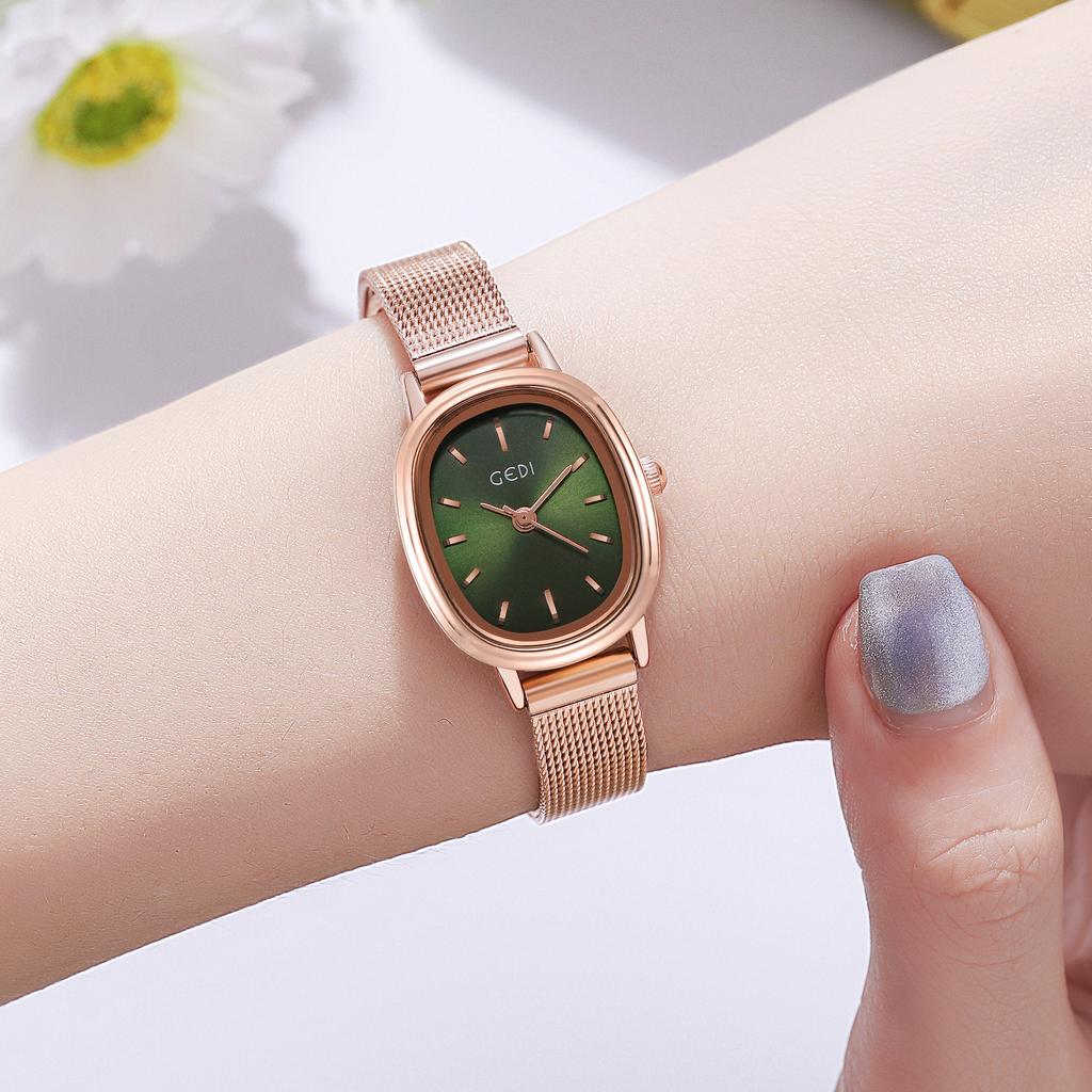 Oval Small Dial Women'S Watch Niche High Sense Simple Student Watch Waterproof Stainless Steel Women'S Watch