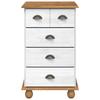ASKIM White Drawer Chest of Drawers 45.8 x 40 x 79 cm