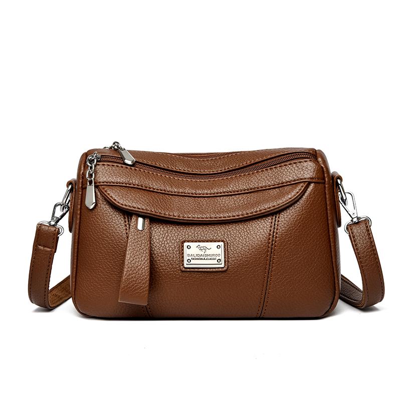 High Quality Soft Leather Women's Handbags Luxury Designer Female Boston Bag Luxury Large Capacity Shoulder Bags Sac A Main