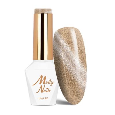 Hybrid LED/UV Gel Polish Molly Nails Cat Eye Womanity No. 444 Ginger HEMA/Di-HEMA Free 8g