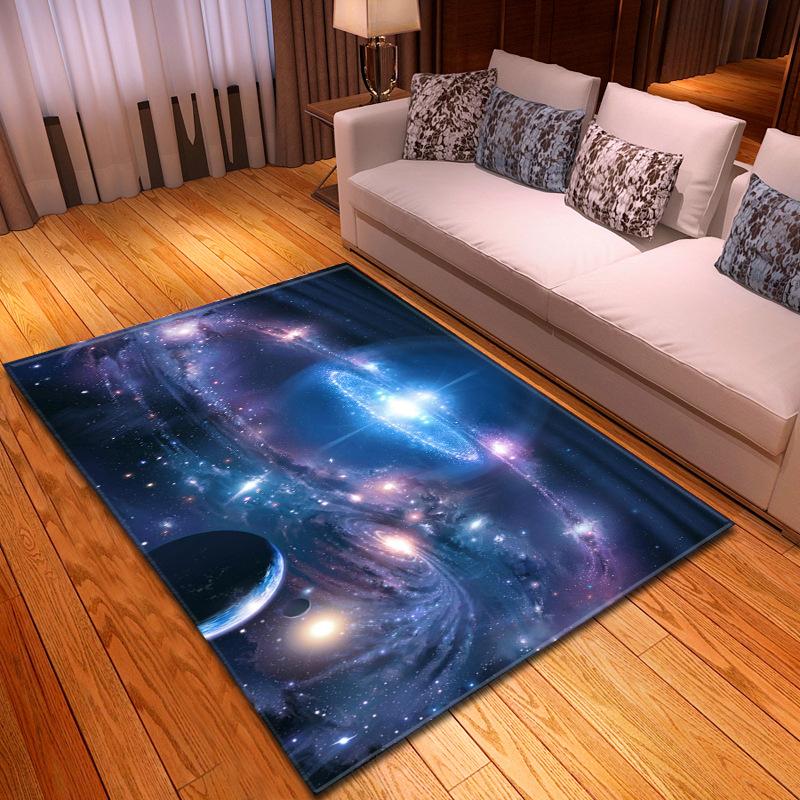 Simple And Mysterious Starry Sky Living Room Carpet Bedroom Dining Room Floor Mat Pattern Size