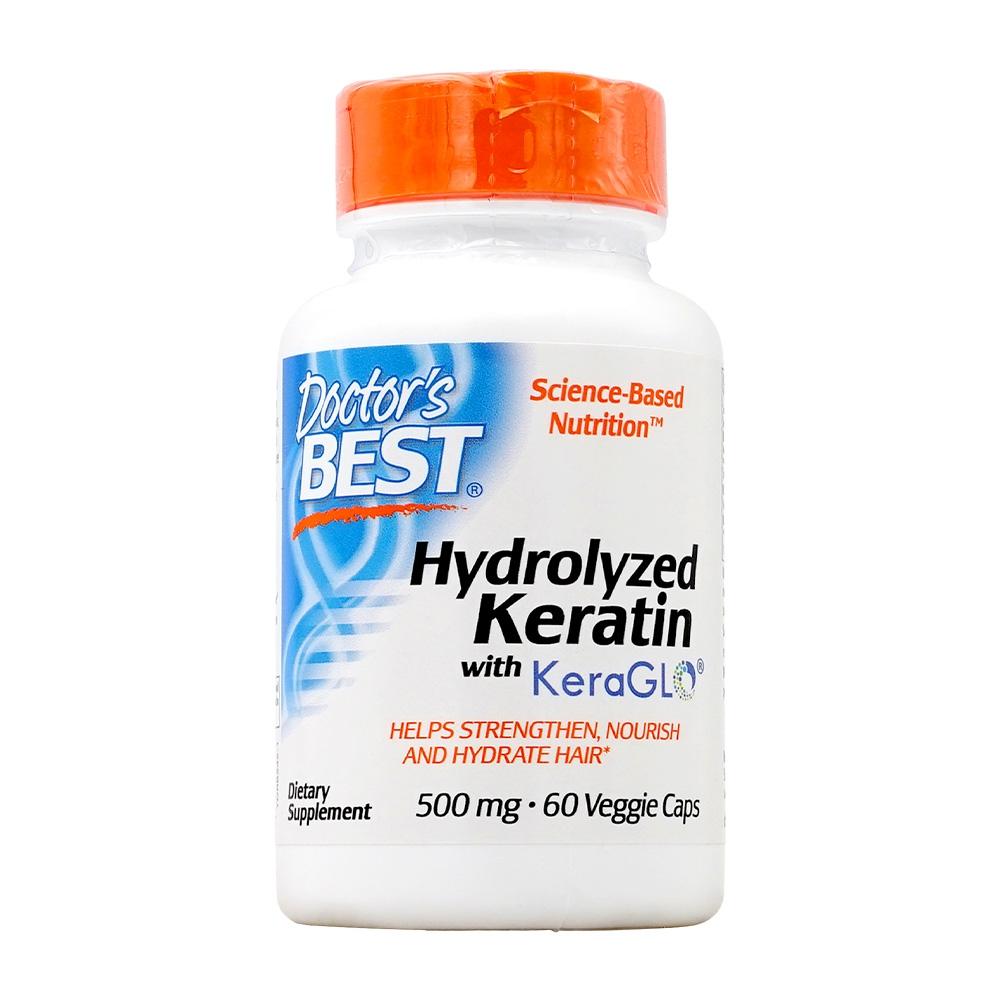 

Hydrolyzed Keratin with KeraGLO 500 mg, 60 Veg Capsules