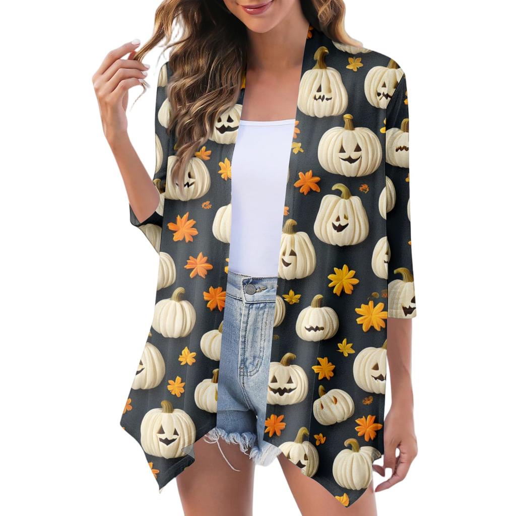 Women's Fashion Casual Comfortable Three-quarter Sleeve Cardigan Jacket