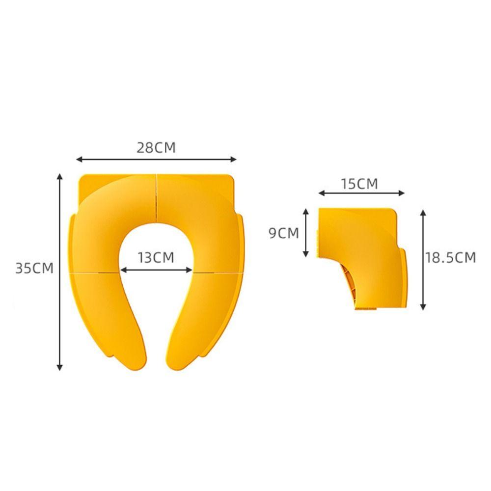Einfarbiges Baby-Reise-Toilettensitz-Kissen faltbar für Kinder Urinalkissen für 0-7 Jahre