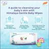 Himalaya Gentle Baby Wipes 72 Count Plant-Based Fabric Aloe Vera Indian Lotus