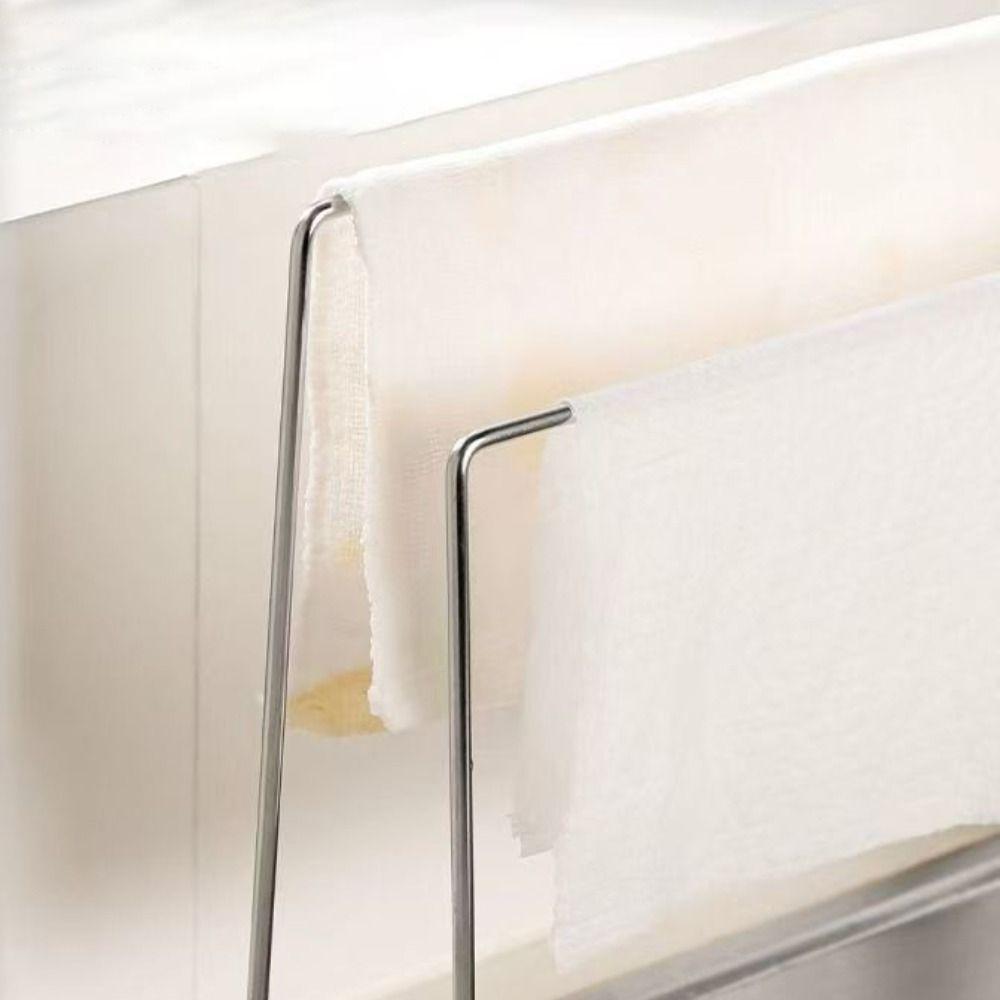 Vertical Dishcloth Drying Rack Save Space Dishrag Organizer Dish Rag Storage Rack  Countertop