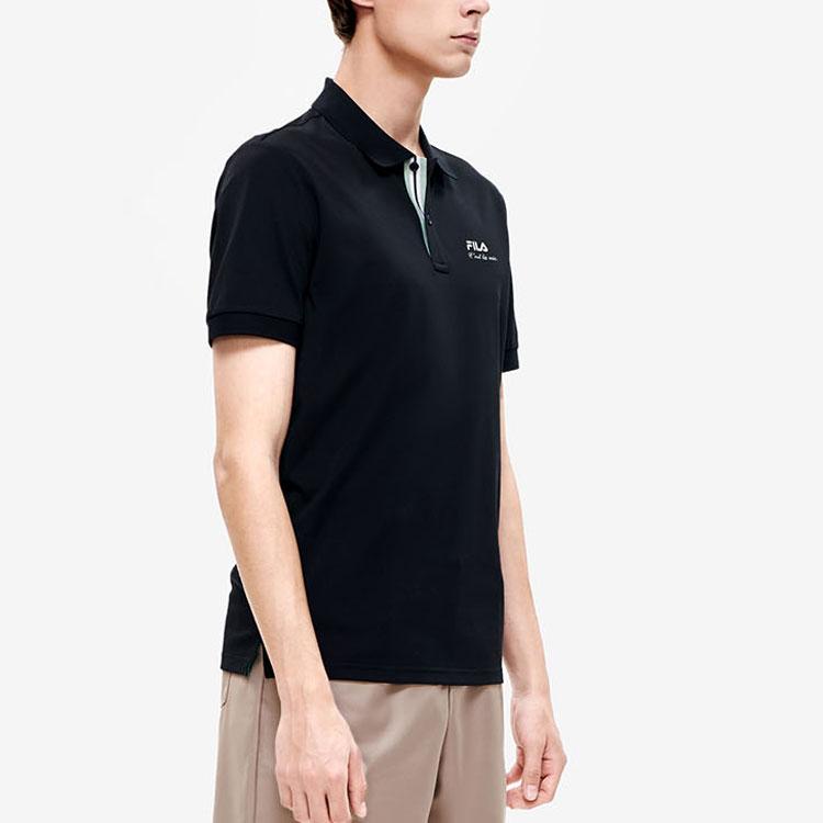 New FILA Polo Shirts Men's Jet Black F11M228107FBK