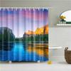 Beautiful Scenic Forest Mountain Shower Curtains Fabric Waterproof Polyester Bathroom Curtain For Bath With Hooks 180X180Cm