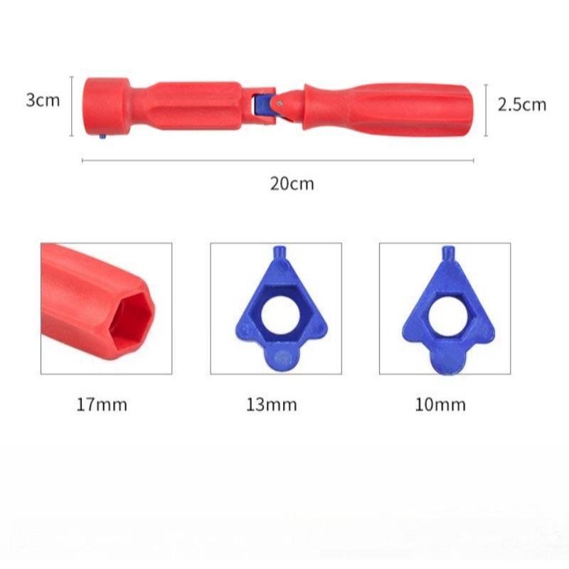 

17/13/10mm Professional Toilet Seat Repair Wrench Universal Toilet Seat Installation Key Easy Loosening 17/13/10mm
