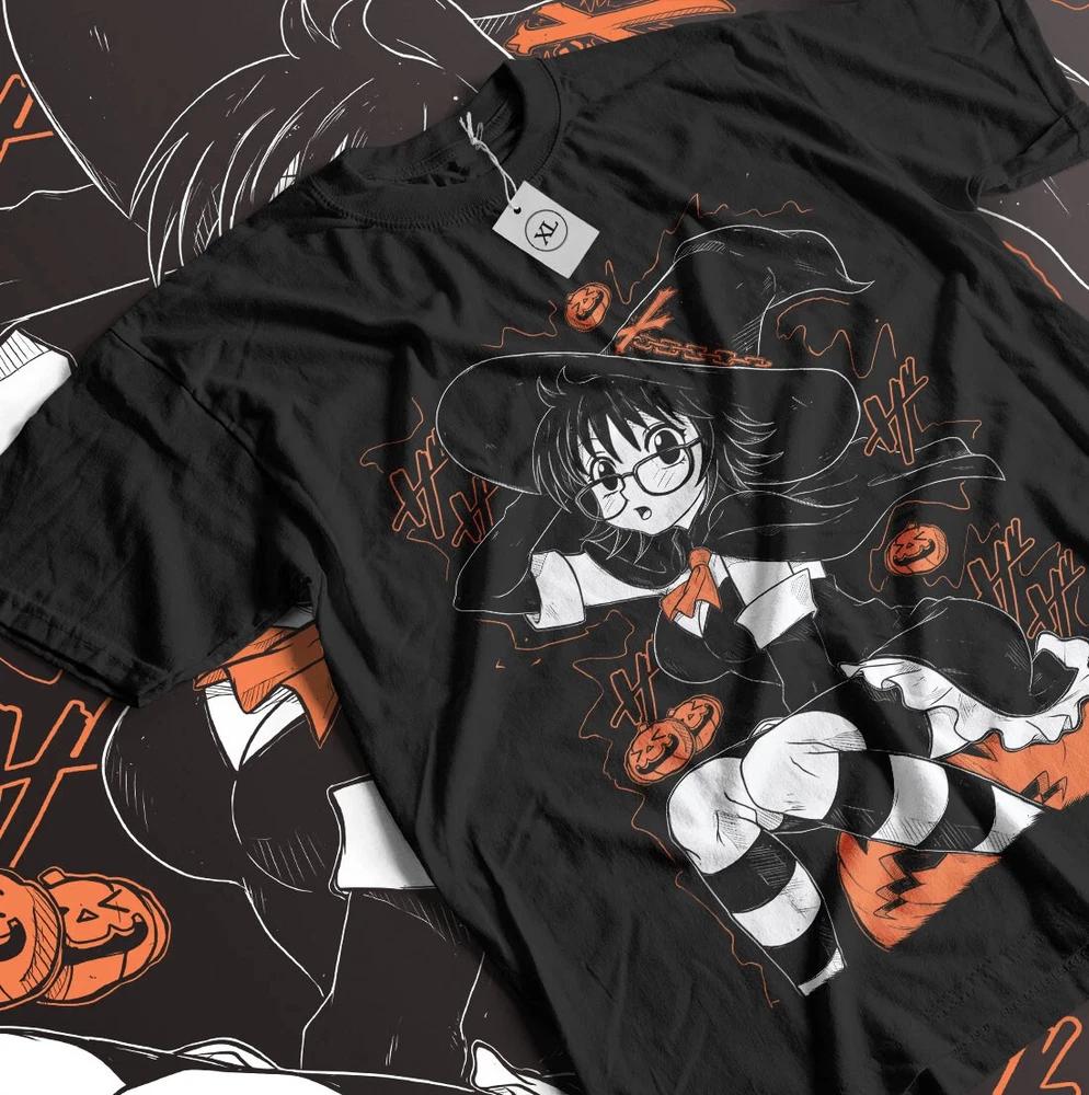 Shizuku Hallowen Murasaki Tshirt Gon Killua Hunter Kawaii Anime Tshirt Black S