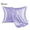 Wrinkle Resistant Bedding Shams Satin Pillow Case, Silky Cooling Cover, Reduces Hair Frizz & Skin Versatile Home Accessories Friction, Solid Color Bed