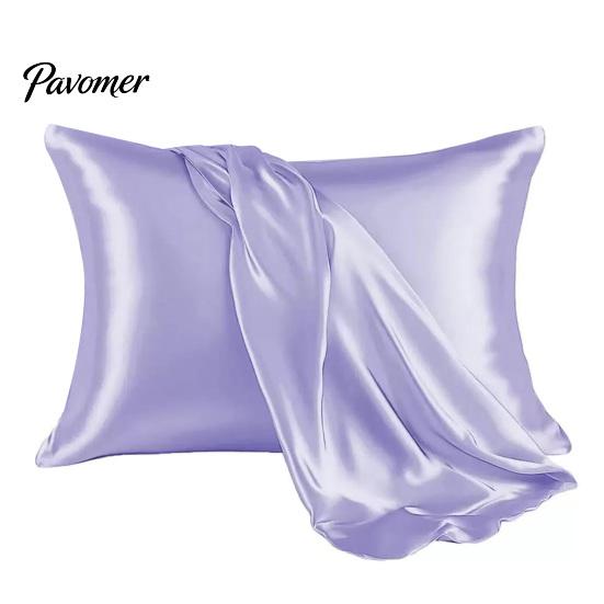 Wrinkle Resistant Bedding Shams Satin Pillow Case, Silky Cooling Cover, Reduces Hair Frizz & Skin Versatile Home Accessories Friction, Solid Color Bed