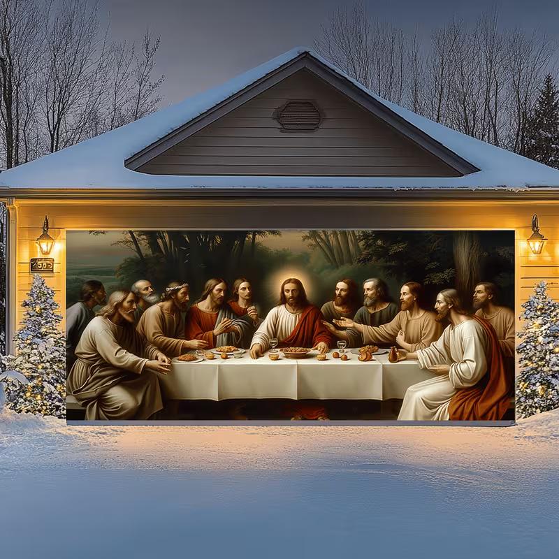 

2D Faith-Based The Last Supper Painting Tapestry Modern Room Decor 47.2x31.5inch/120*80cm