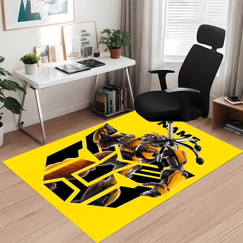 Custom Name Transformers Printed Carpet, for Office Chair Living Room Bedroom Kitchen Room Decor Gifts.