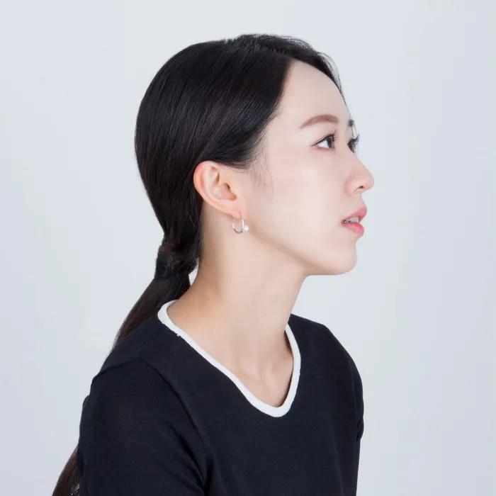 Egg pearl ring earring S
