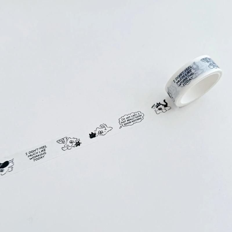 Cartoon Series Washi Tape Cute Sticker Decorative Collage Adhesive DIY Scrapbooking Hand Made Stationery