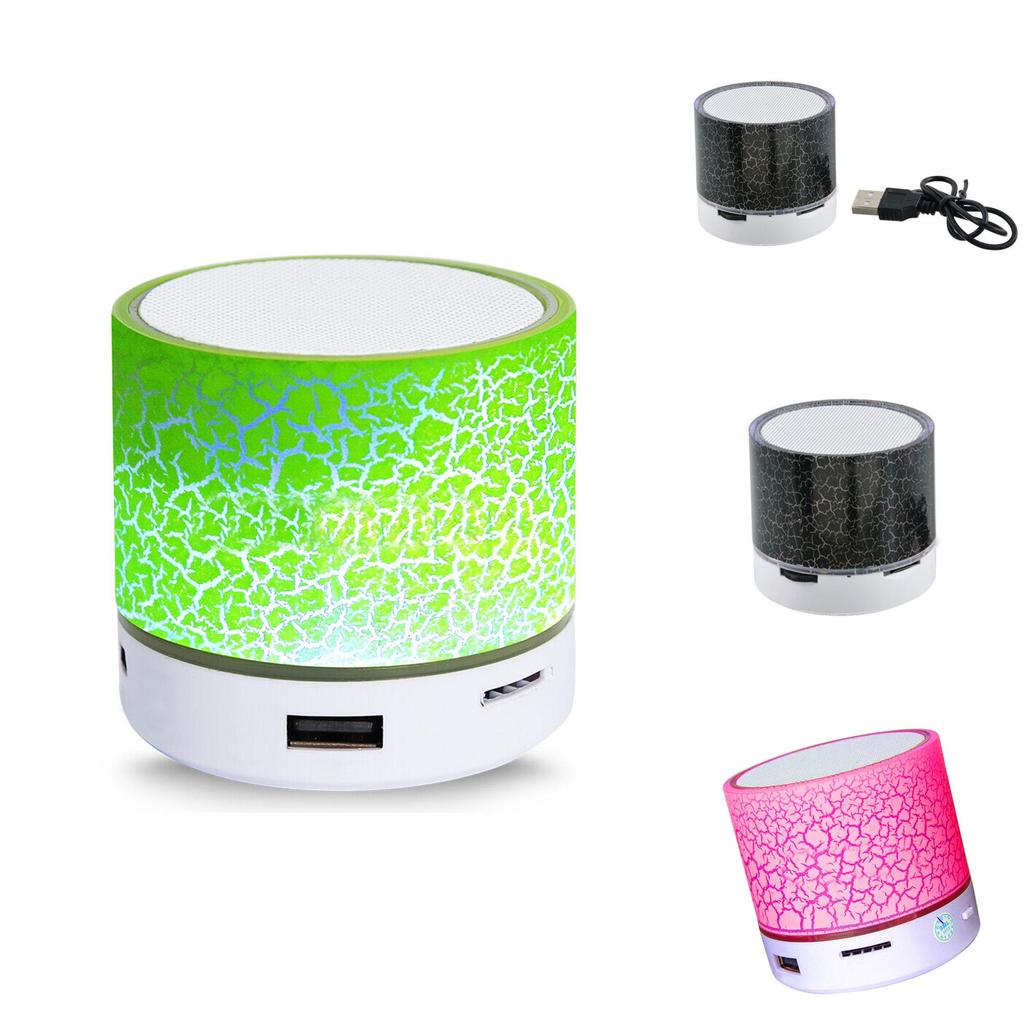Tragbarer Mini-Bluetooth-Lautsprecher mit LED-Licht, kabelloser Lautsprecher, Geschenk, Auto, Zuhause, Outdoor