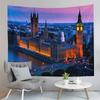 London Big Ben Tapestry Night City View Tapestry Westminster Bridge Tapestry Home Living Room Bedroom Wall Modern Art Tapestries