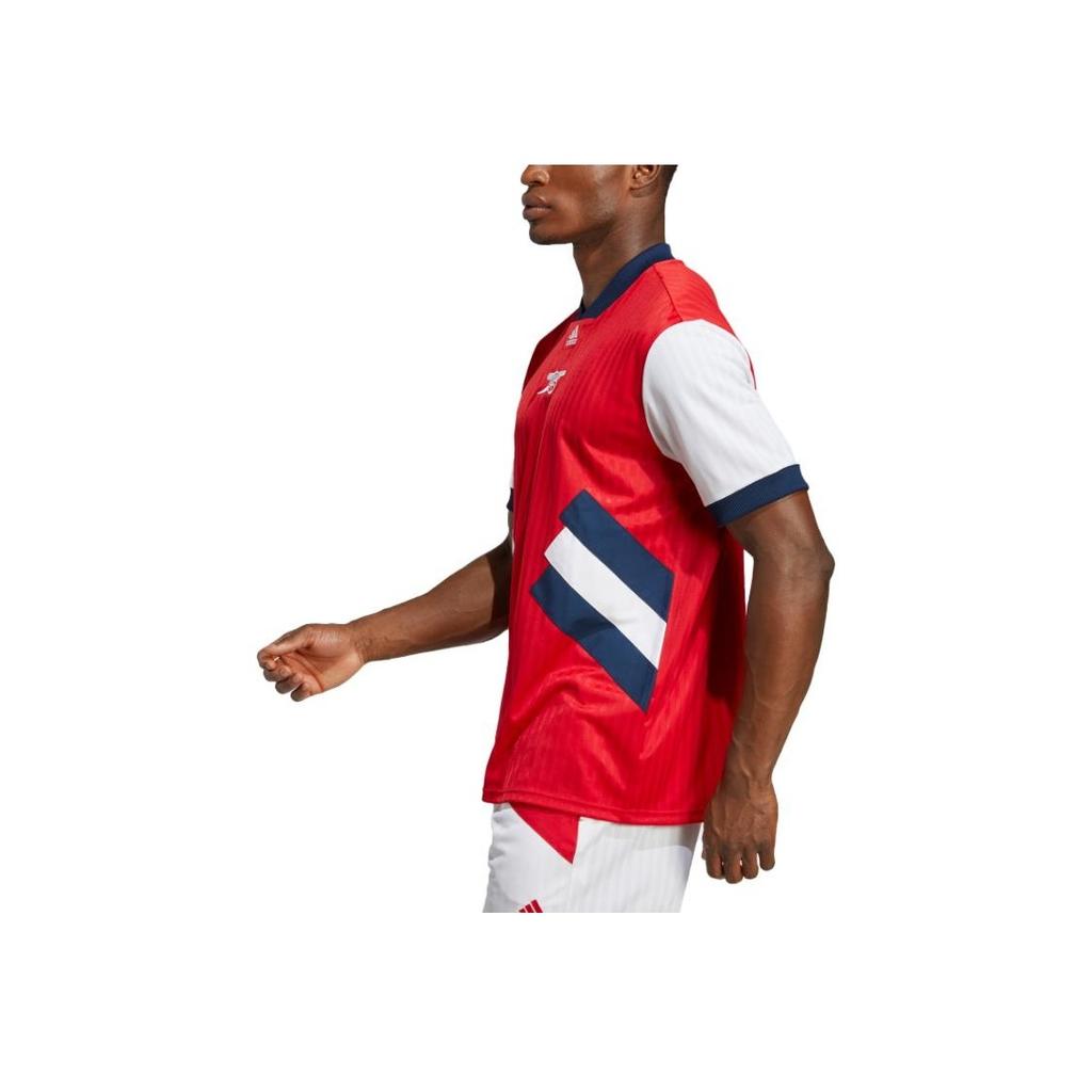 Adidas Футбольная рубашка с короткими рукавами Icons Retro Series Arsenal с логотипом, мужские топы светло-малинового цвета HT7151