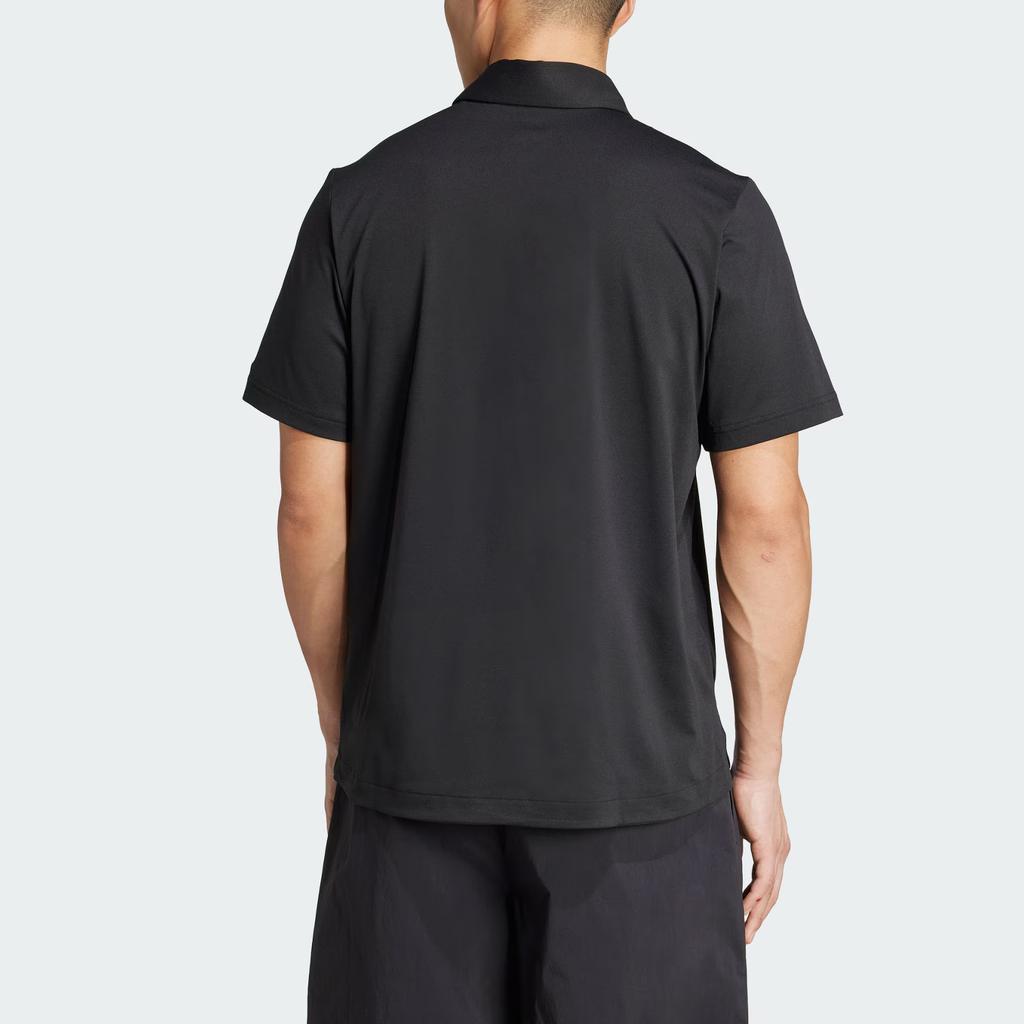 Adidas Terrex Aeroready Outdoor Quick-Dry Sports Polo Shirt Men Tops Black JI8331