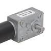 Gear Motor   24V Speed Reduction Self Locking Dual Shaft Reversible Worm Geared Motor