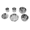 6PCS Portable Cookware Set Rapid Heating 304 Stainless Steel Efficient Easy To Clean