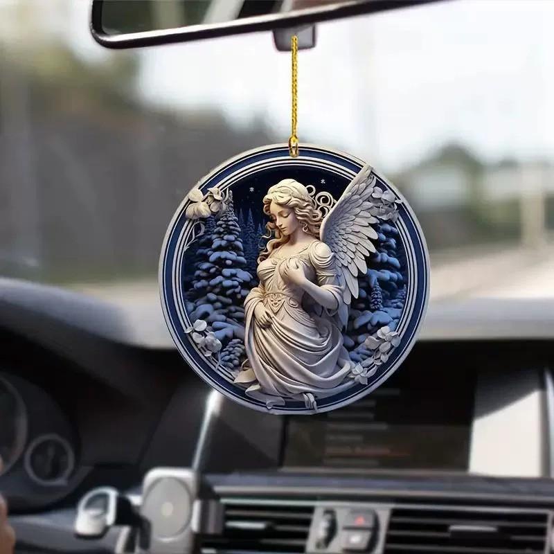 Surface Flat Acrylic Angel Vehicle Decor With Modern Design Accessories For