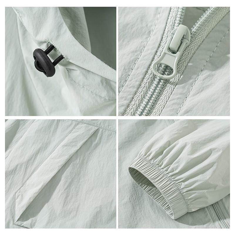 Jeanswest Men's Summer UV Protection Hooded Jacket