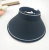 Sun protection cap Foldable women's summer large brim Empty top hat UV protection sun hat Outdoor cycling sun hat