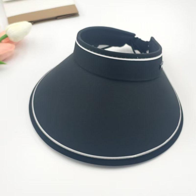Sun protection cap Foldable women's summer large brim Empty top hat UV protection sun hat Outdoor cycling sun hat