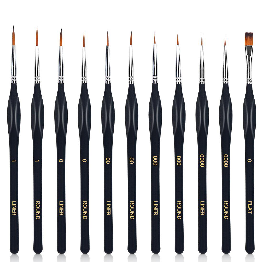 

11-Piece Wooden Outline Pen Set with Nylon Triangular Handles for Acrylic, Gouache, and Border Painting 11-piece set