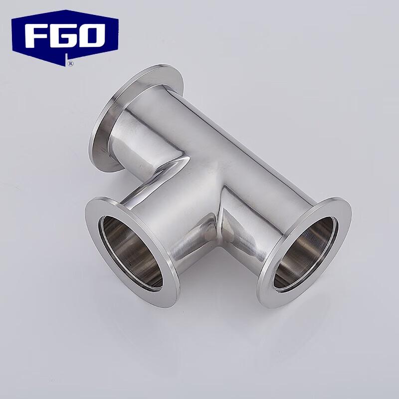 FGO KF40 304 Stainless Steel Vacuum Equal Tee Joint