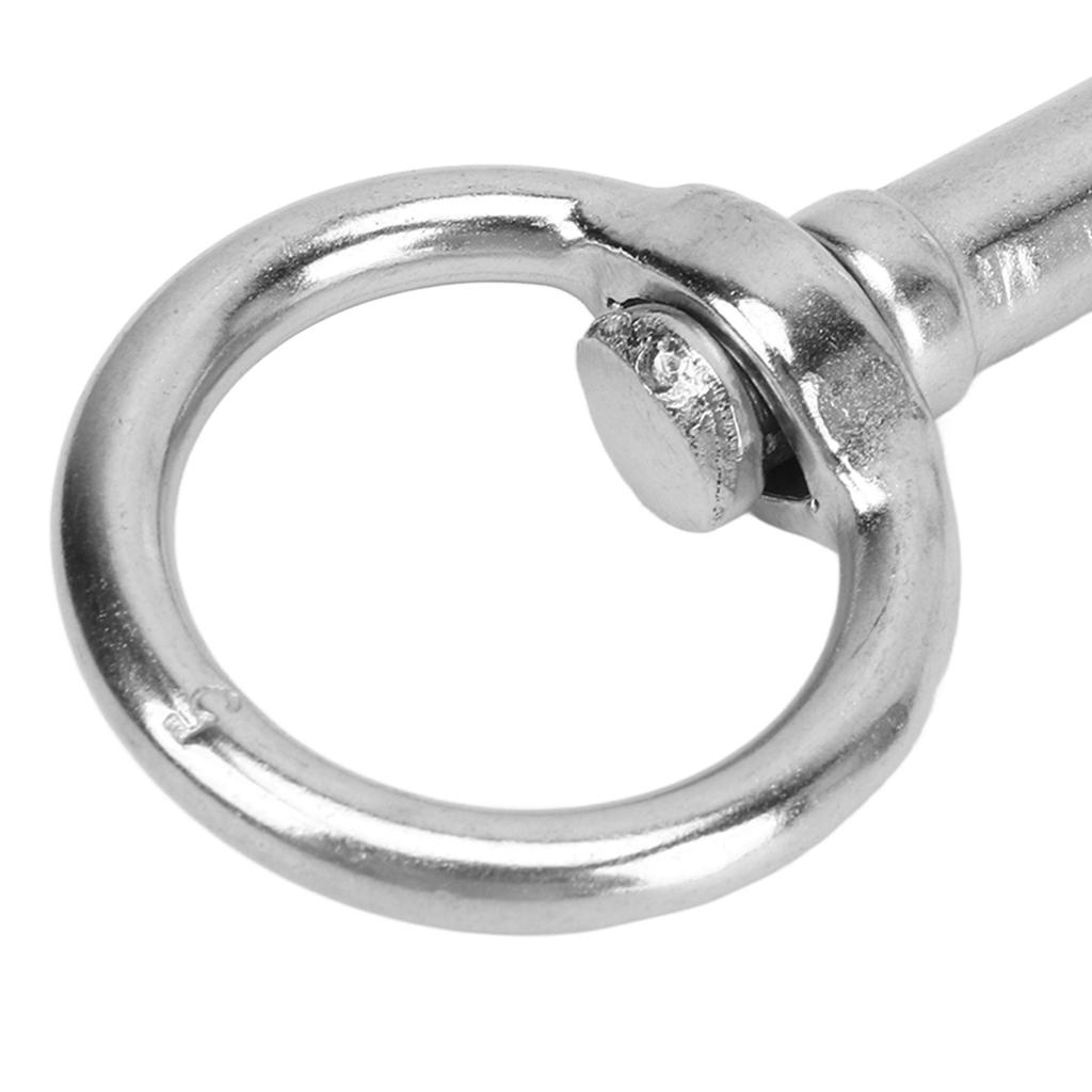 4PCS Swivel Eye Bolt Snap Hook 316 Stainless Steel Marine Grade Scuba Diving Clip for Ship 5#