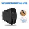 5V 3.1A LED Car Socket Charger Dual USB Ports Dustproof Phone Chargers Power Adapter For Truck RV Camper Caravans