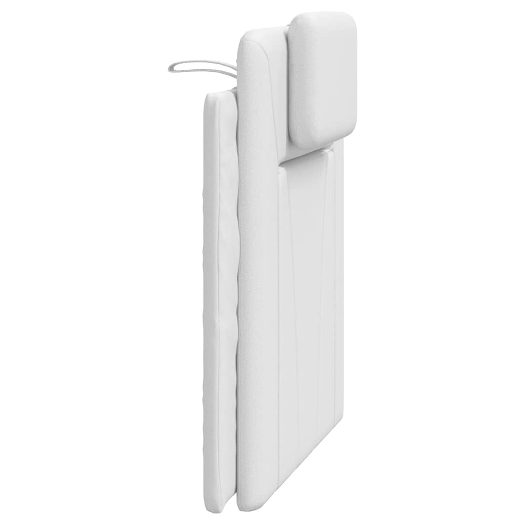 Vidaxl Headboard Pillow, White, 90 Cm, Faux Leather