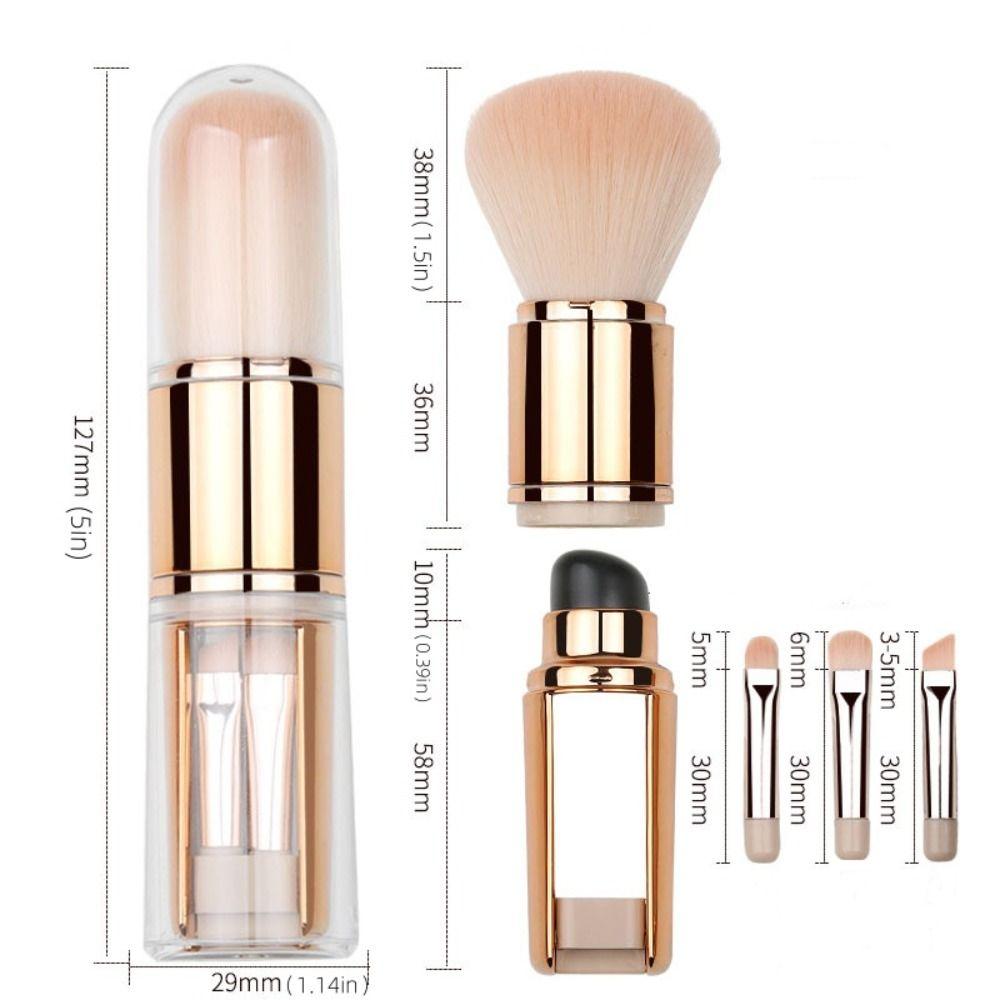 Soft Makeup Brush Set Eye Shadow Brush Concealer Brush Fashion 5 in 1 Makeup Brush Set  Journey