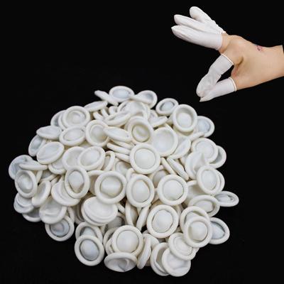 200 Teile/beutel Einweg-Fingerlinge aus Latexkautschuk Fingerspitzen Schutzhandschuhe Fingerabdeckungen Nagelpraxis Handschutz Cots