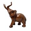 Glossy Elephant Figurine Modern Statue Sturdy Resin Sculpture