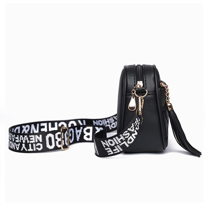 Women's Fashion Bags Embroidery PU Leather Women Square Handbags Brand Designer Zipper Female Cross Body Bags