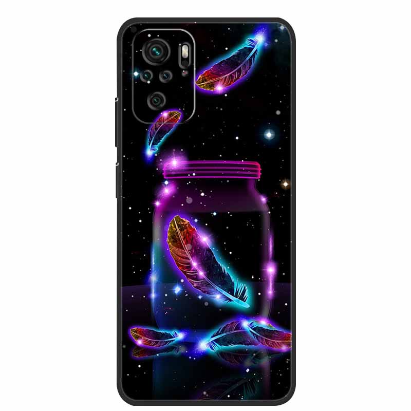 Für Xiaomi Poco M5s Hülle Luxus TPU Weiches Silikon Handy Rückseite für PocoM5s Stoßfest Blumen Niedliche Cartoon Blumen Neue Hülle