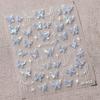 5D illusion polarized butterfly nail sticker pink purple blue fashionable self-adhesive butterfly nail art decoration sticker