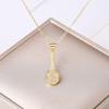Fashion Baseball Tennis Racket Boxing Gloves Zircon Pendant Necklace for Men Women Sports Party Jewelry Birthday Gift