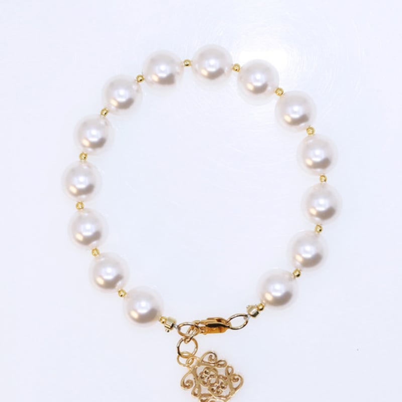 jewelCOUNTY Grande Anagram Pearl Bracelet[92.5Silver]