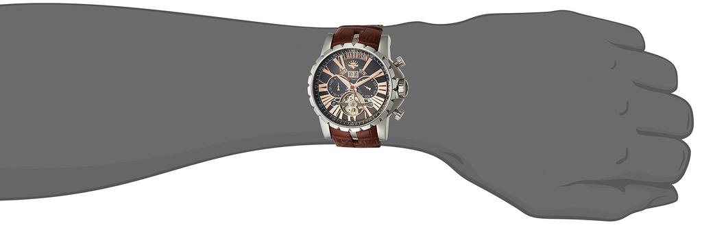 Orologio Harrison con Grande Temperatura Multifunzione Automatico Carica Manuale [John Harrison] J. JH-033PB Ruota, Display e [Importazione Ufficiale] da Uomo