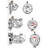 S/M/L Discreet Stainless Steel Penis Cage Durable BDSM Virginity Lock Toy for Long-time Wear Male Masturbation Control Device