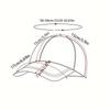 1Pc Of "Never Give Up" Inspirational Print Baseball Cap For Life, Street Fashion Outdoor Sports Baseball Cap Curved Brim