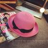 Summer Top Hat Children's Bowl Straw Hat, Pepper Bow Bowl Sunshade Sunscreen Beach Hat
